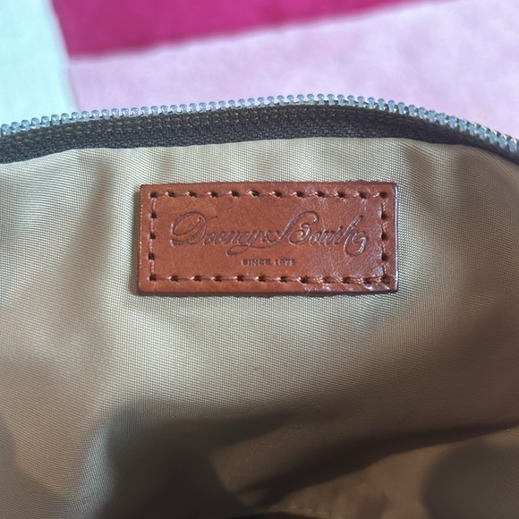 Dooney & Bourke Brown Fold-Over Magnetic Wristlet Bag - Picture 9 of 17